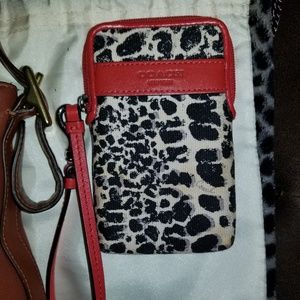 Authentic Coach Ocelot Case Wallet Wristlet MINT
